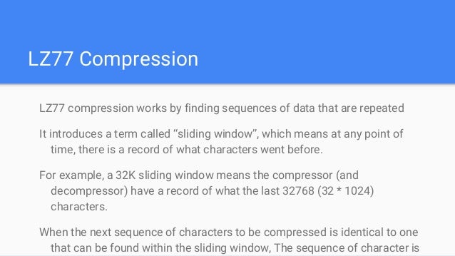 data compression techniques ppt